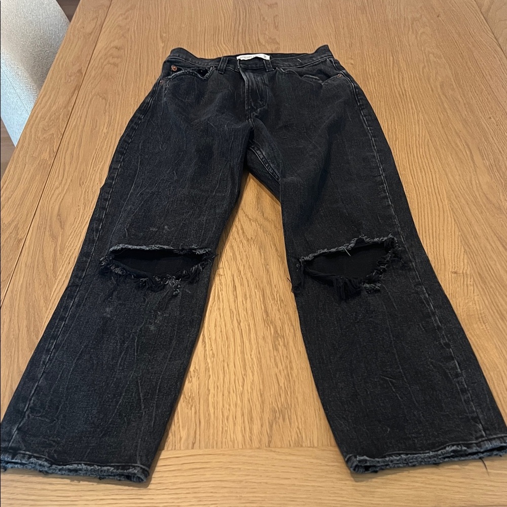 Abercrombie & Fitch Black High Rise Women Jeans